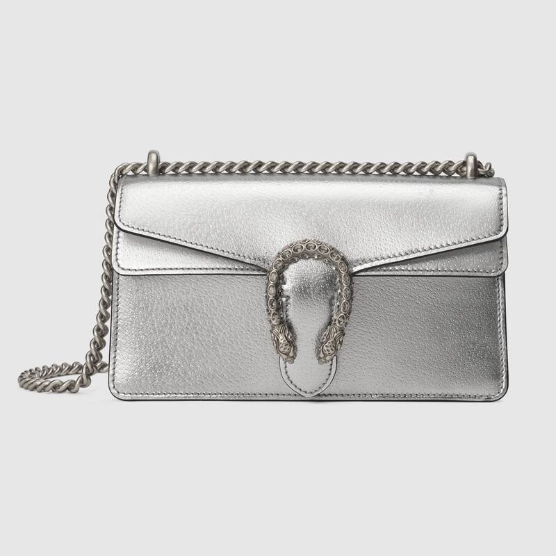 Gucci Dionysus Small Shoulder Bag 499623 Silver